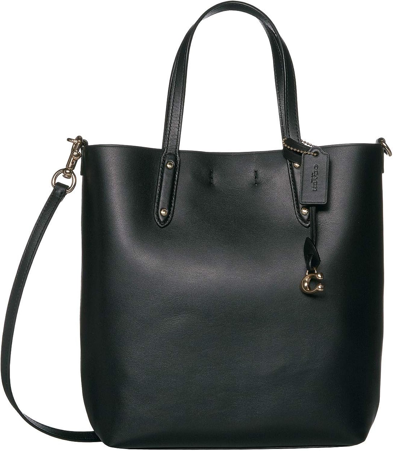 black shopper bag