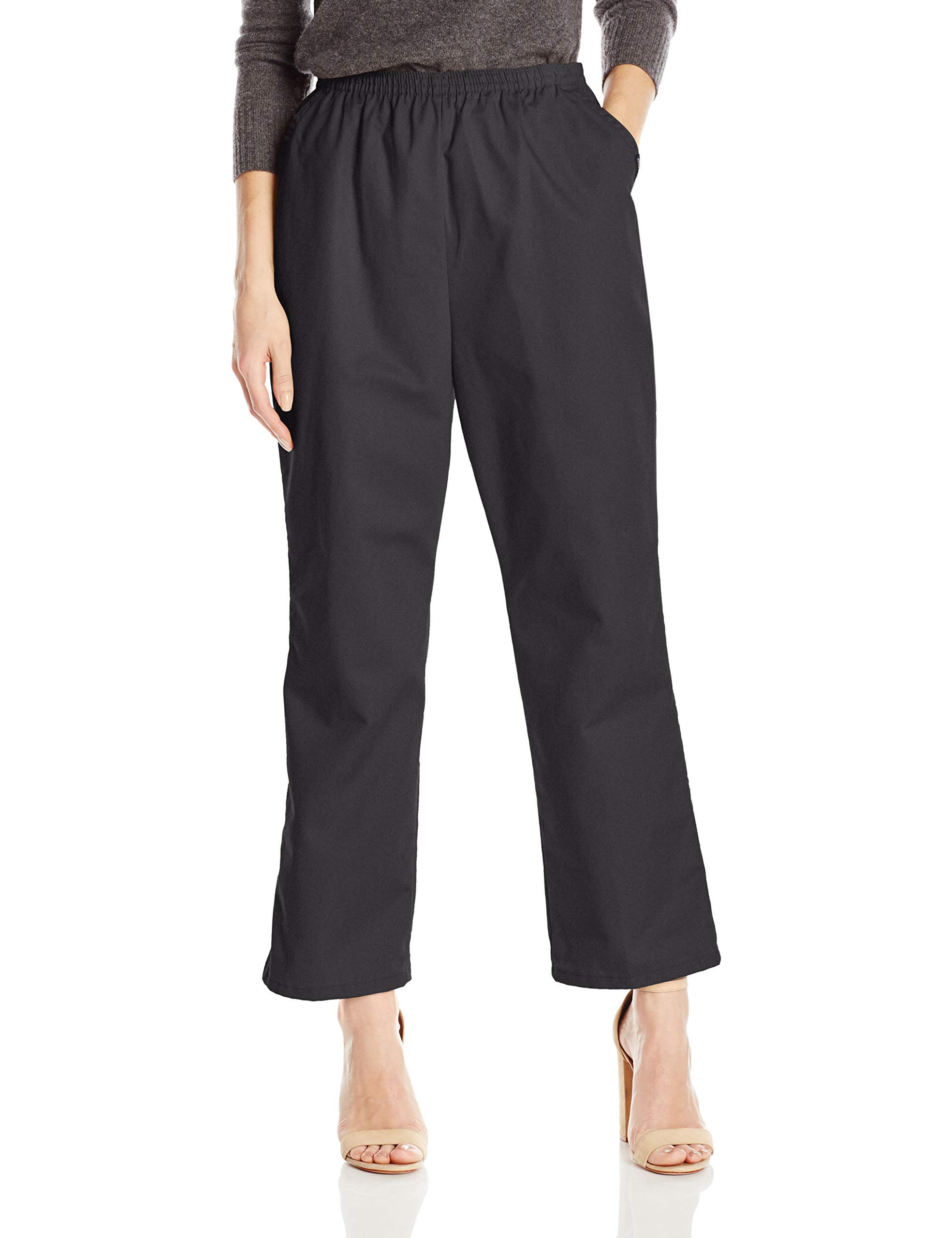 Chic Classic CollectionWomen's Cotton Pull-On Pant with Elastic Waist