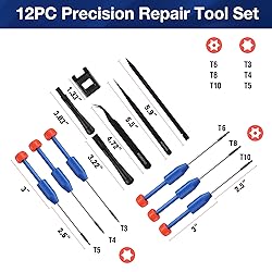 WORKPRO 12 in 1 Torx Screwdriver Set with T3 T4 T5