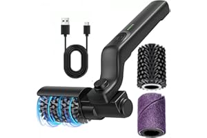 Upgraded Electric Grill Brush, Cordless Rechargeable Grill Cleaning Brush with 180°-Adjustable Angle, Stainless Steel Brush H