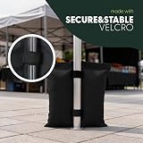 KEPLIN Gazebo & Tent Sandbag Weights 4 Pack Heavy Duty with Velcro Straps view 4