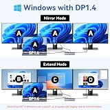 MOKiN USB C Docking Station 3 Monitors 150W Power 4K 144Hz 10Gbps view 3