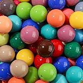 ANCADN 16mm Acrylic Beads Multicolor Acrylic Beads Round Colorful Beads for Spring Easter DIY Jewelry Making (deepcolor)