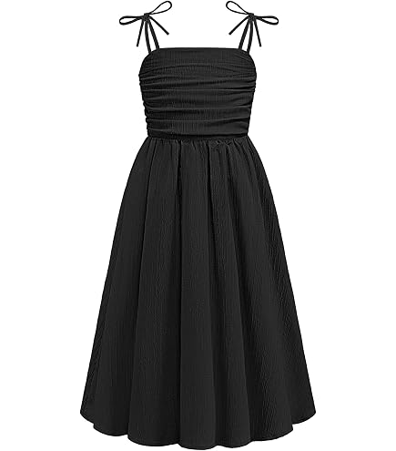 black and white dress for teens Amy's Closet Girls Pearl Bling Sparkle Flowy Layered Tie Back 16: Clothing, Shoes & Jewelry Material:95% rayon-5% elasthane Stunning Black Midi Dress Linen and Polyester launchweek-05/16/26