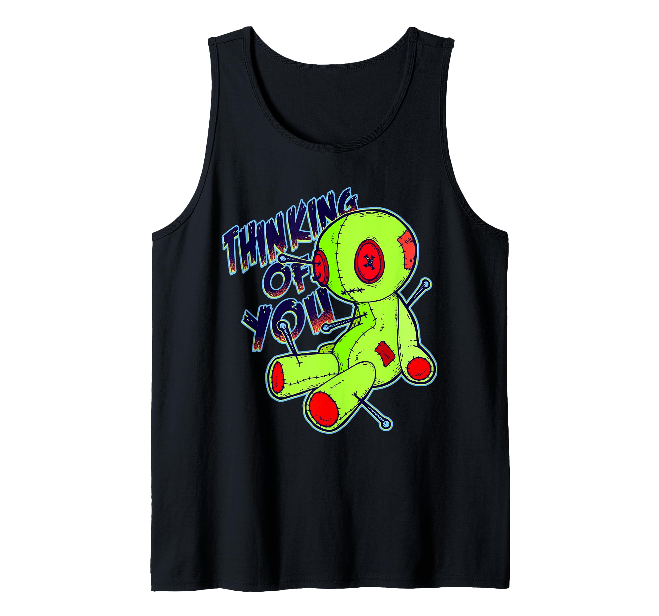 Thinking of You Voodoo Doll Halloween Valentine Tank Top