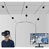 6 Packs Retractable Cable Management for HTC VIVE NEW Version System for HTC VIVE Virtual Reality Headset- Adhesive Drill Free