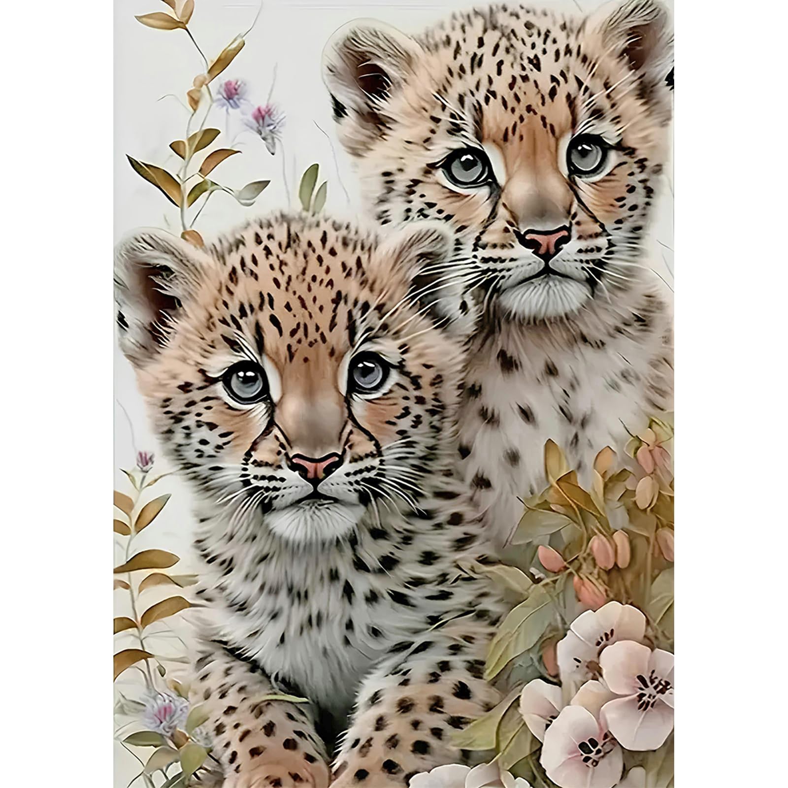 DPIDEA Leopard Diamond Painting Kits for Adults, Diamond Art Kits 5D DIY Diamond Painting for Home Decor 30x40 cm