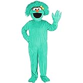 Adult Sesame Street Rosita Costume with Jumpsuit, Gloves, Shoe Covers, & Headpiece for Halloween, Cosplay, and Events