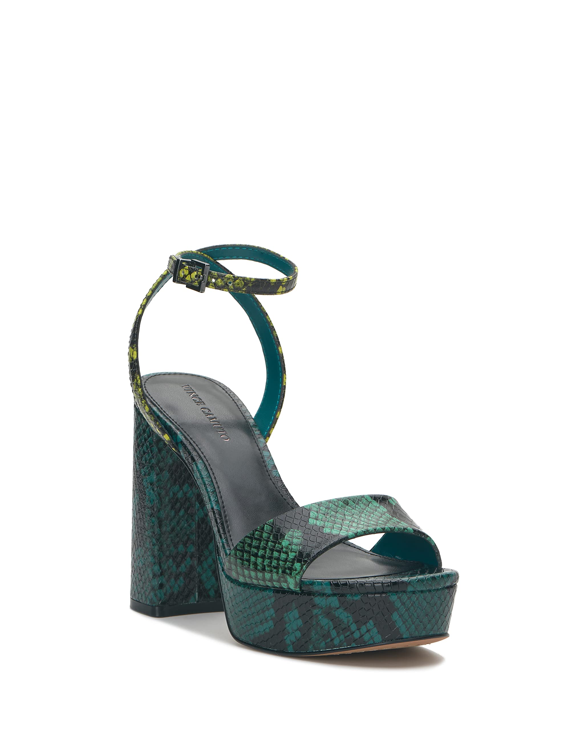 Vince Camuto Women’s Pendry Platform Heel Sandal Wedge, Ocean, 5.5
