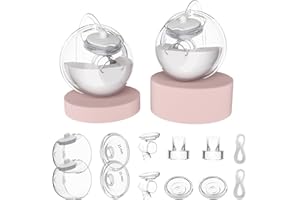 IVARONAL 21mm CaraCups Wearable Milk Collection, Hands-Free Collection Cups Compatible with Spectra S1/S2/9 Plus/SG, Fit for Medela/Lansinoh/Zomee, 99.9% Separable Electric Breast Pumps, 2PC