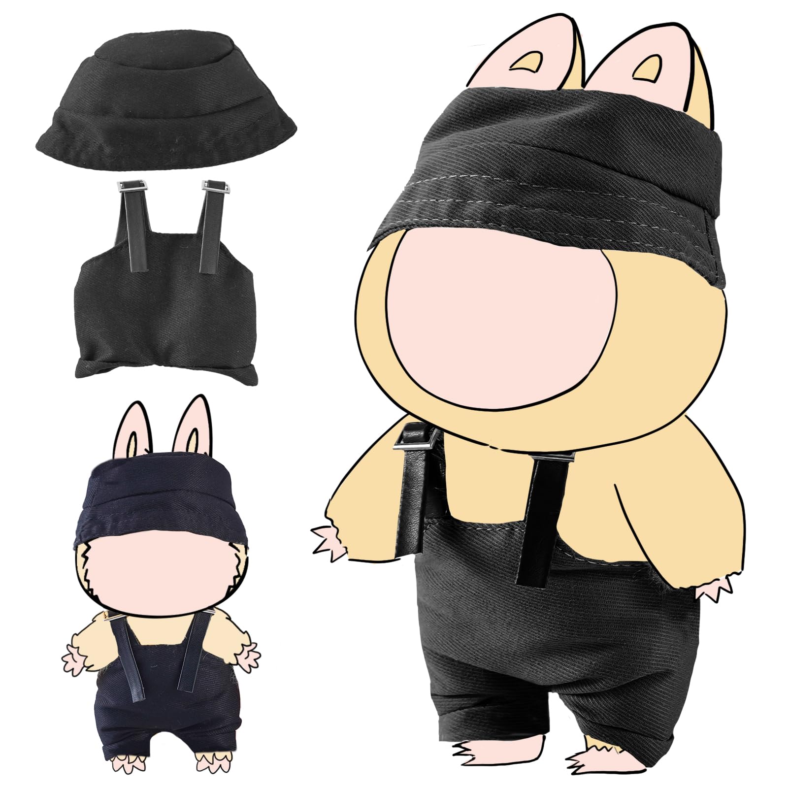 Photo 1 of 17cm Fashion Doll Clothing?and Premium Accessories?Exquisite Doll Accessories?Fashion Doll Set, (Black)