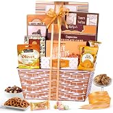 Broadway Basketeers Elegant Gift Basket Care Gift Package, Snacks &amp; Sweets | Chocolate and snack assortment for congratulations, thank you, and corporate gifts. Kosher.
