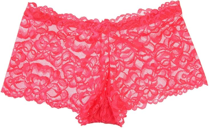 cacheteros de encaje rojo