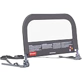 Dream On Me Fisher-Price Little Naps Bed Rail for Toddlers in Grey, Suitable for All Types of Beds, No Tool Assembly for Toddler Bed Rail