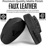Islero Fitness Boxing Focus Pads Matte Black Training Mitts view 4