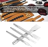 Cikonielf Leather Prong Chisel Set Stainless Steel 1 2 4 6 Prong Hole Punch view 3