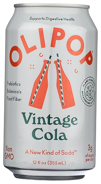 OLIPOP VINTAGE COLA PREBIOTIC SODA SGL, 12 FZ