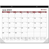 Large Monthly Desk Calendar 2020 17.75 x 13.75 (Red), Use Through December 2020, Wall or Desk Calendar with Bonus Stickers, Calendars by Cranbury