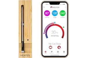 Original MEATER: Wireless Bluetooth Smart Meat Thermometer | for The Oven, Grill, BBQ, Kitchen | iOS & Android App | Apple Watch, Alexa Compatible | Dishwasher Safe
