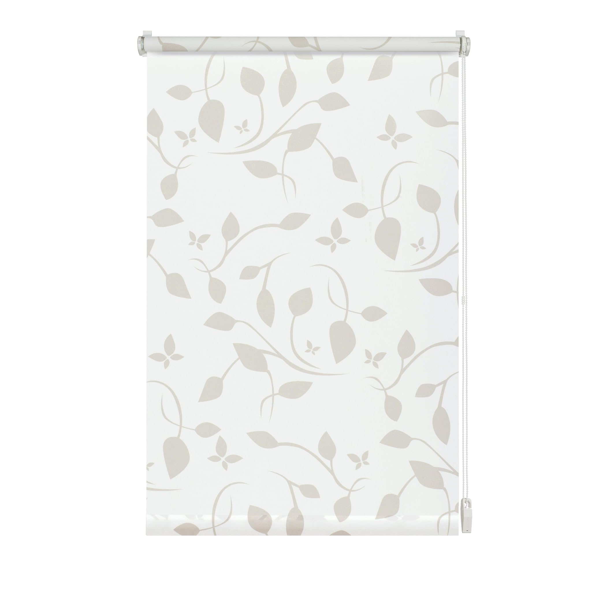 Gardinia Easyfix Decorative Roller Blind, Fabric, Scandinavian White/Nature, 60 x 150 cm