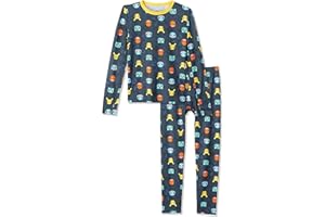 Cuddl Duds Boys Thermal Underwear Set - Sonic, Spiderman, Pokemon, Minecraft, Star Wars Designs - Kids Long John Base Layer