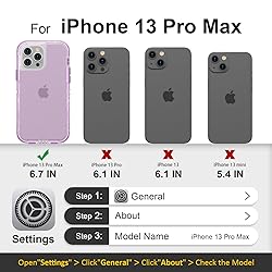 Follaroma for iPhone 13 Pro Max Case, Heavy Duty