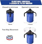 WORKPRO Universal Oil Filter Wrench 3 Jaw 70-110 mm Adjustable view 3