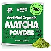 MATCHA DNA Certified Organic Matcha Powder, Matcha Green Tea Powder (454 g/16 oz TIN CAN)