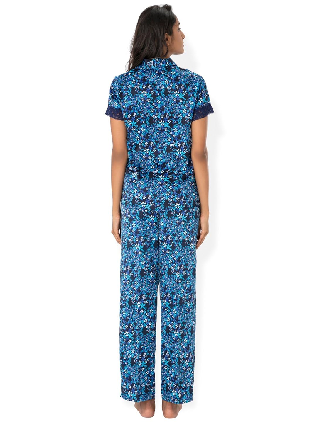 prettysecrets satin top & pajama set