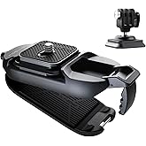 PGYTECH Beetle Camera Clip with Plate for Cameras & Action Camera Quick Release System for Sony, Nikon, Fuji, DSLR Action Camera Backpack Camera Strap Mount (for Action Camera&Cameras)