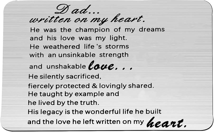 dad memorial gifts