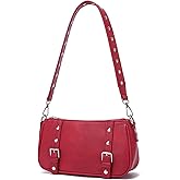 LACOMILA Y2K Purse Small Shoulder Bag for Women Punk Style Studded Handbag