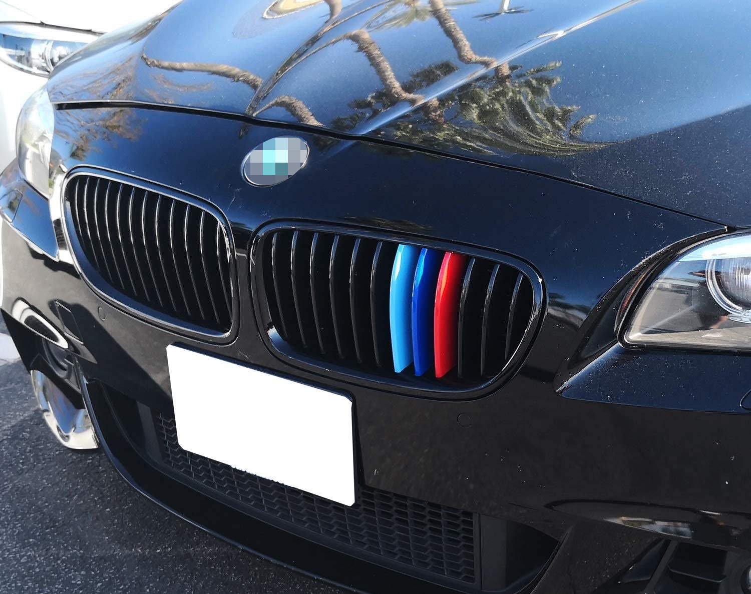 iJDMTOY Exact Fit ///MColored Grille Insert Trims For 20102016 BMW F10 F11 5 Series 528i 535i