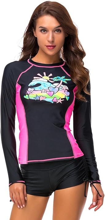 swimming top with sleeves
