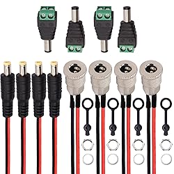 weideer 12Pcs 10A DC Power Jack Cord Socket