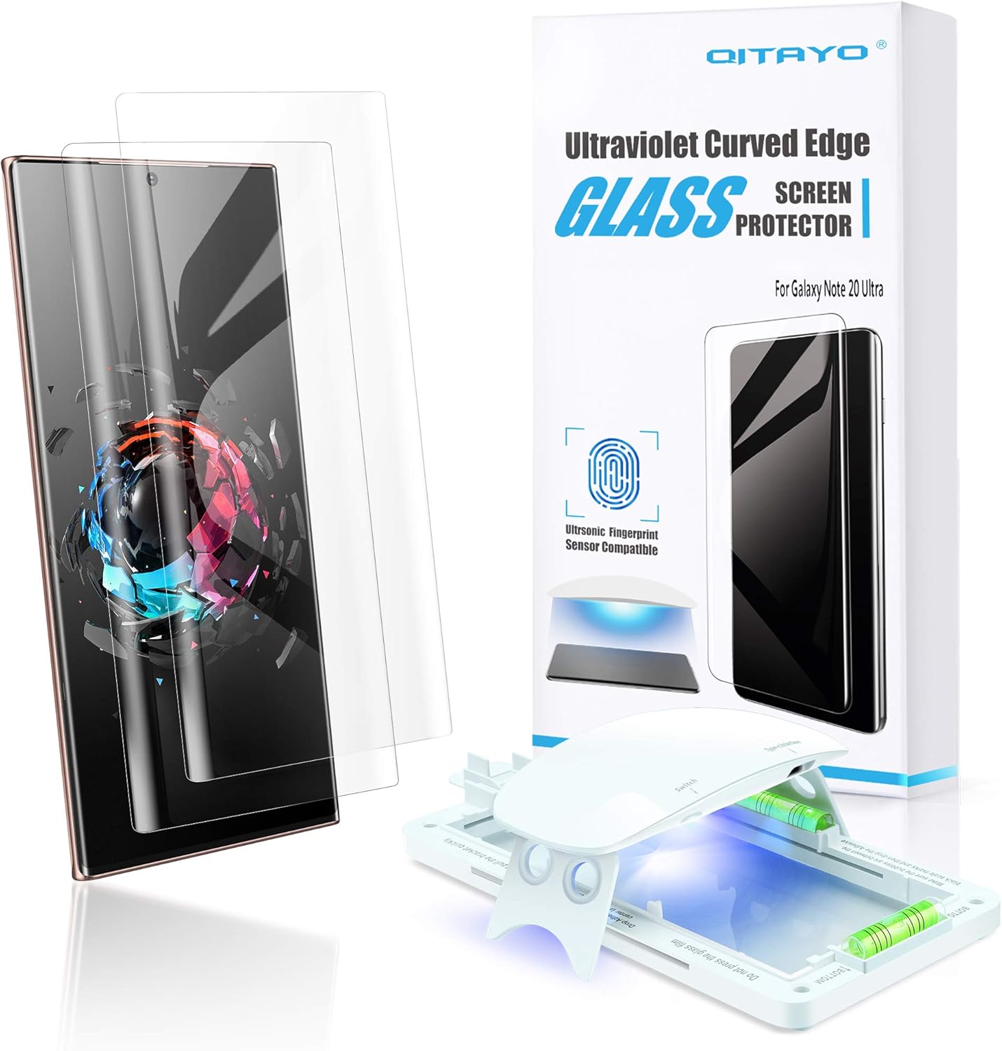 QITAYO Glass Screen Protector Compatible with Galaxy Note