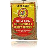CHIEF HOT & SPICY CURRY POWDER,  230g (8 oz), DUCK AND GOAT BLEND MADE IN TRINIDAD & TOBAGO