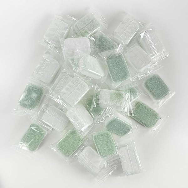 RAXTUP DISHWASHER CLEANER AND DEODORIZER TABLETS -DEEP CLEANING DESCALER PODS FOR DISH WASHER MACHINE (30)