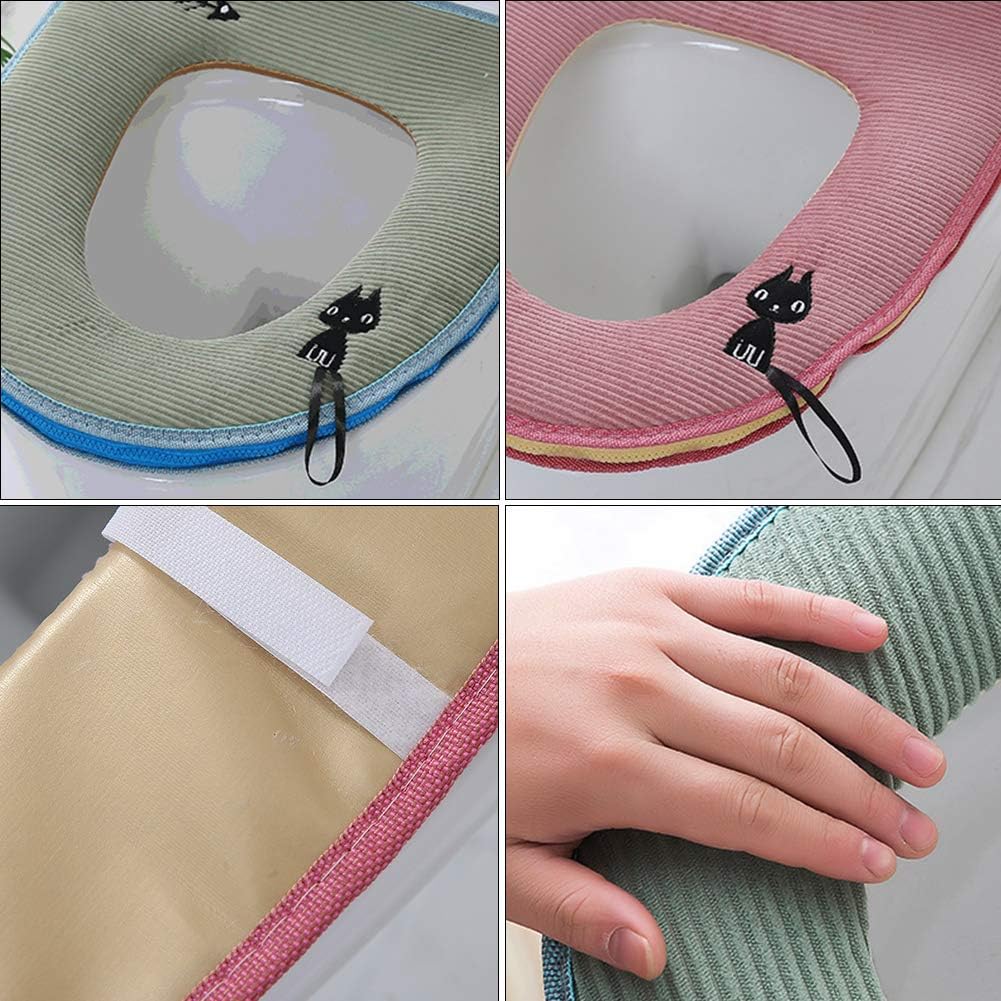 JPYH 2 Pcs Zipper Toilet Seat Cover - Image 3