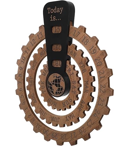 Wooden Perpetual Desk Calendar Flip Calendar For Ghana - View #5