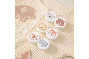 WOODEN TEETHER Wooden Animal Cabinet Knobs Decorative Wood Dresser Knobs with Screws Nursery Dresser Knobs for Kids Girls Boys Furniture Knobs Nursery Drawer Handles for Decor (6 Pack)