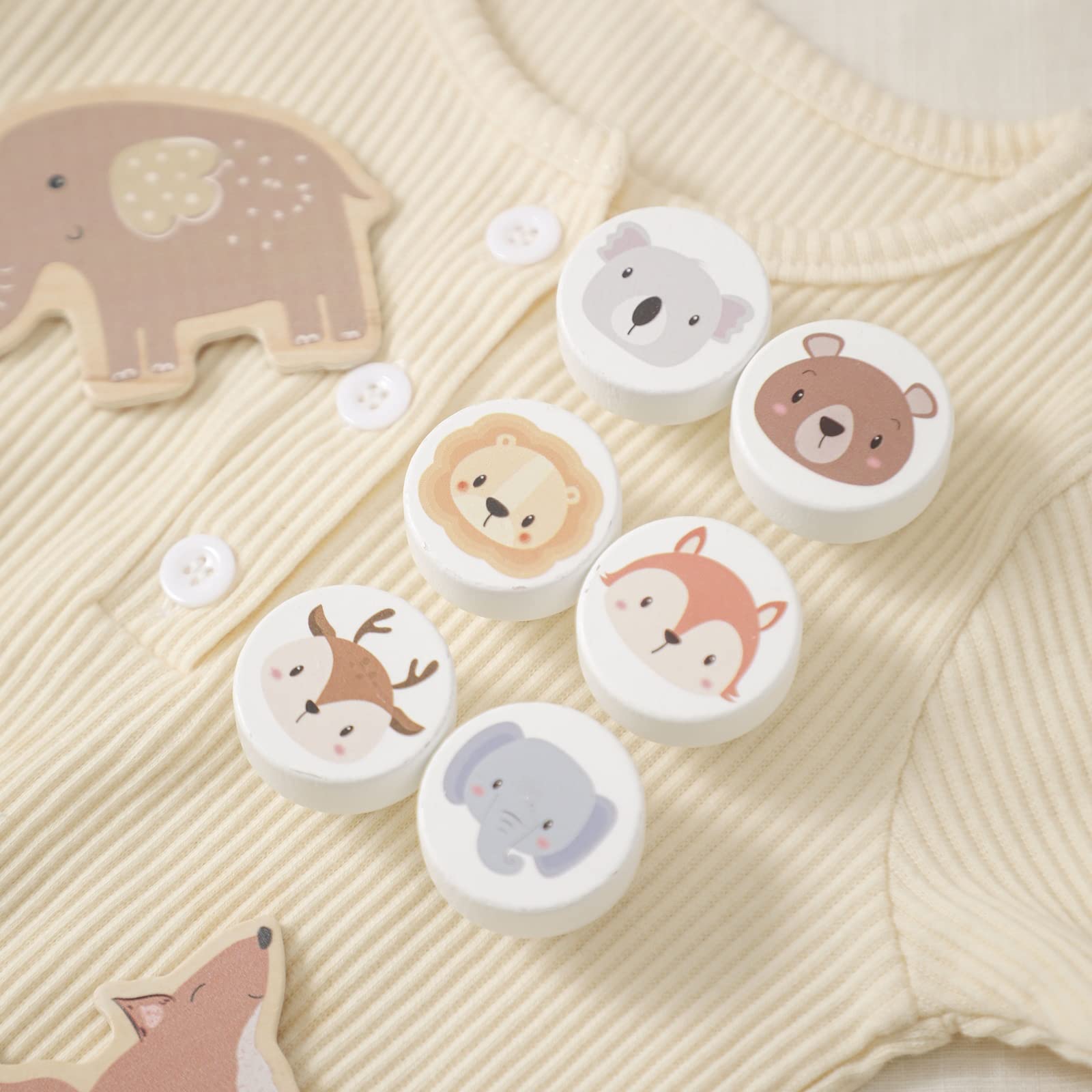 Photo 1 of Wooden Animal Cabinet Knobs Decorative Wood Dresser Knobs with Screws Nursery Dresser Knobs for Kids Girls Boys Furniture Knobs Nursery Drawer Handles for Decor (6 Pack)