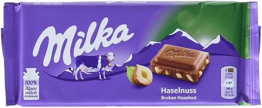 Milka Haselnuss Zartschmelzende Schokoladentafel Mit Feinen