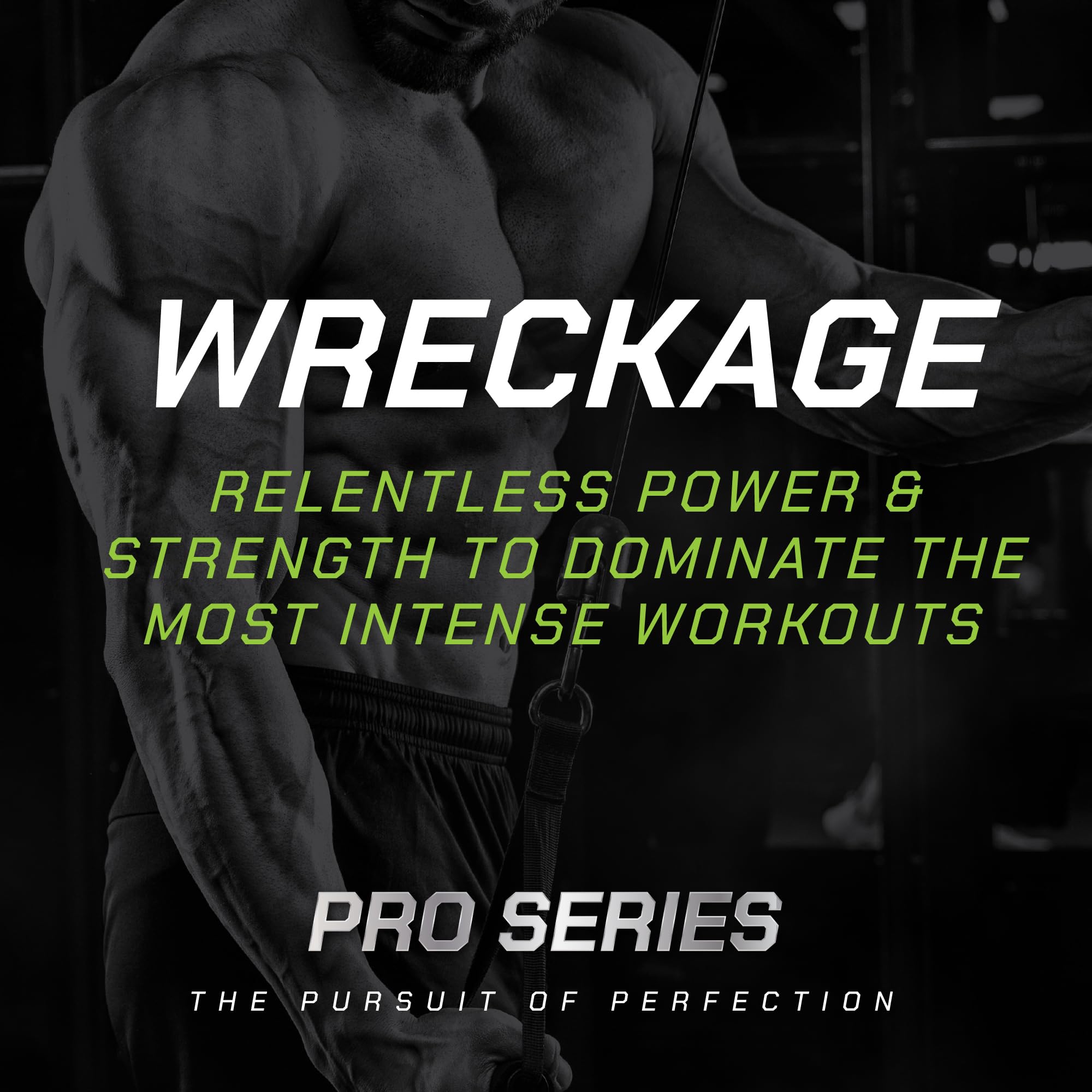 Muscle Pharm Pro Series Wreckage Pre Workout Powder | Professional Grade 8-in-1 Blend for Strength, Pump, Focus & Nitric Oxide Performance | Sour Berry, 15.5 oz, 20 Servings