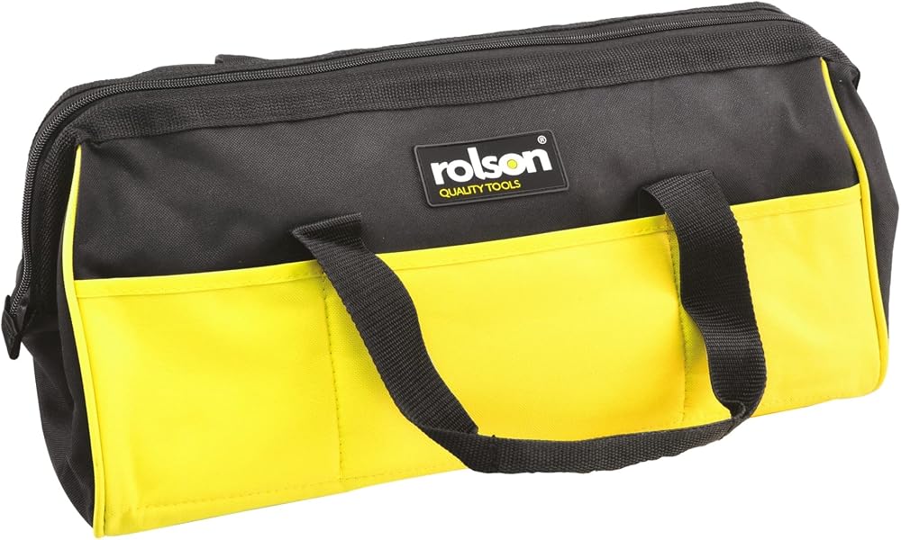 Rolson 68283 455mm 13 Pocket Tool Bag with Zip Fastener and Reinforced Handles