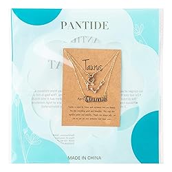 PANTIDE 3Pcs Taurus Zodiac Layer Necklaces for