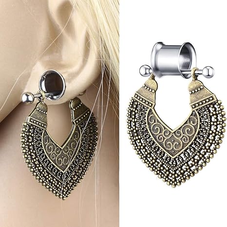 ERP 1 Pares Dilatación Oreja Piercing Flesh Túnel Plug ...