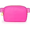 Belt Bag for Women, Fanny Pack for Girls Fashion Waist Packs Cross Body Everywhere Belt Bag Crossbody Fanny Packs for Women Hot Pink Belt Bag for Girls Crossbody Bags Hot Pink Fanny Pack for Women
