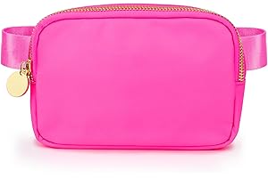 DANCOUR Belt Bag for Women, Fanny Pack for Girls Fashion Waist Packs Cross Body Everywhere Belt Bag Crossbody Fanny Packs for Women Hot Pink Belt Bag for Girls Crossbody Bags Hot Pink Fanny Pack for Women