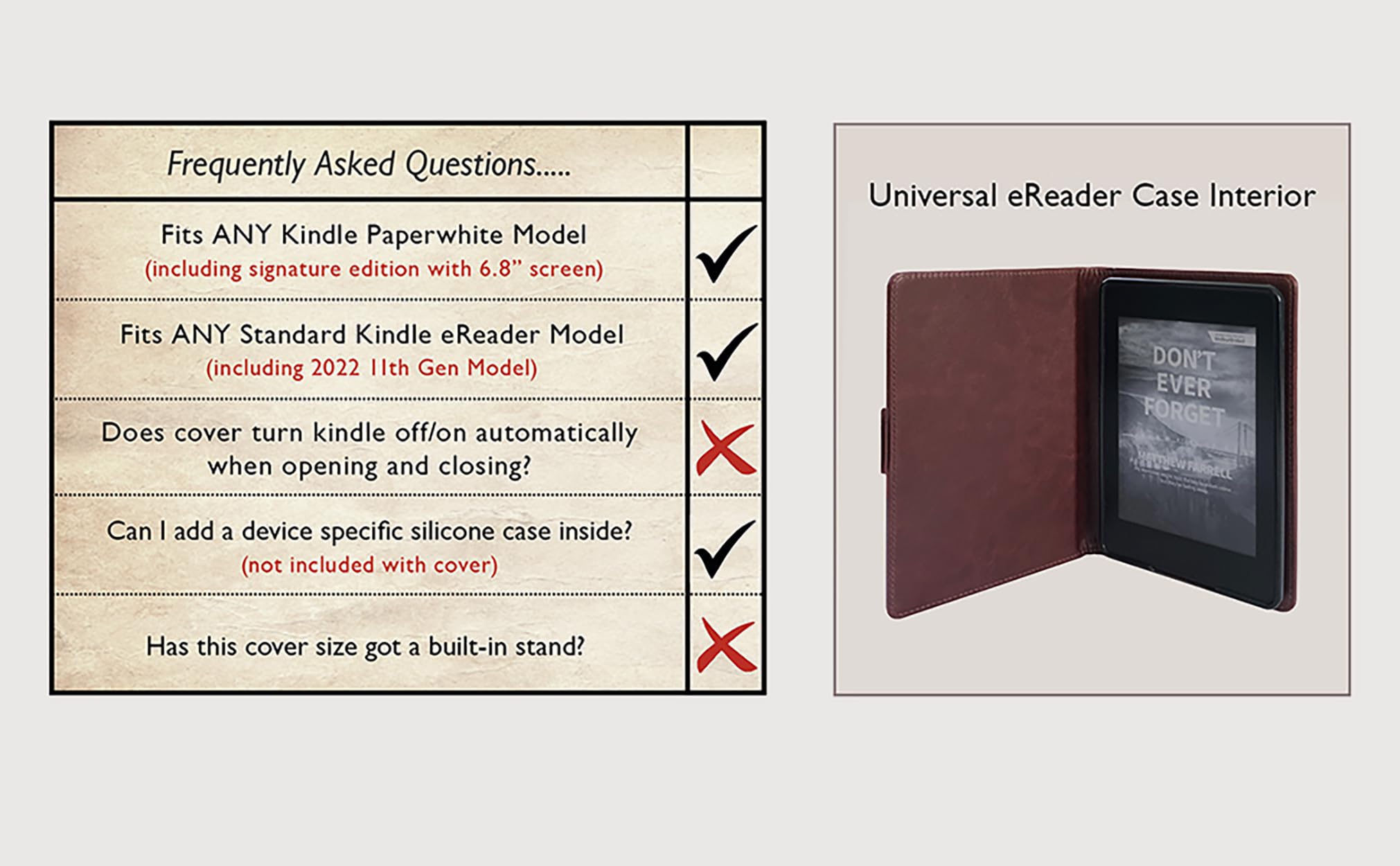 Universal Book Cover for eBook Readers. Fits e-Readers Inc. Kobo, Nook, Kindle Paperwhite (inc 12th Gen & Signature Edition), Kindle, storytel and More. (Neverending Story)